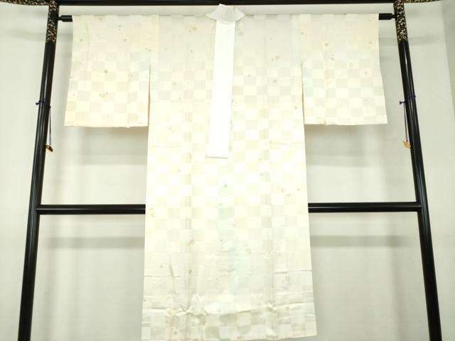 平和屋着物●上質な長襦袢　無双仕立て　舞桜　暈し染め　正絹　逸品　未使用　DABI6099ps