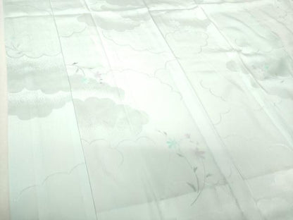平和屋着物●上質な長襦袢　無双仕立て　手描き　草花文　暈し染め　正絹　逸品　DABI6101ps