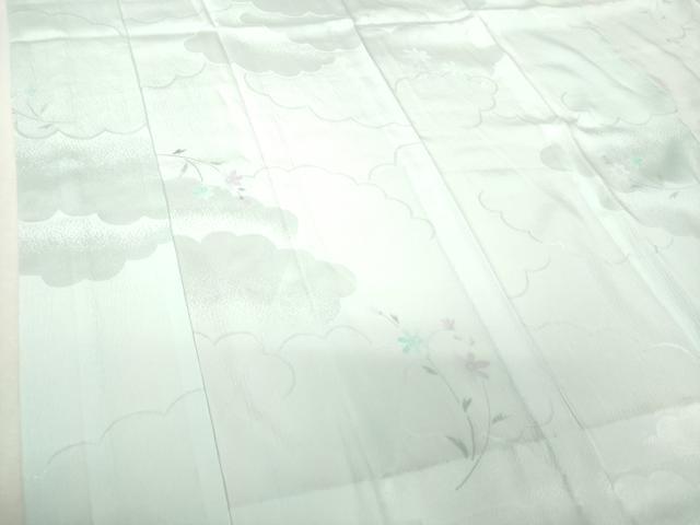 平和屋着物●上質な長襦袢　無双仕立て　手描き　草花文　暈し染め　正絹　逸品　DABI6101ps