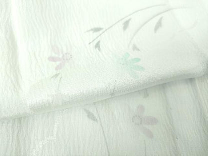 平和屋着物●上質な長襦袢　無双仕立て　手描き　草花文　暈し染め　正絹　逸品　DABI6101ps