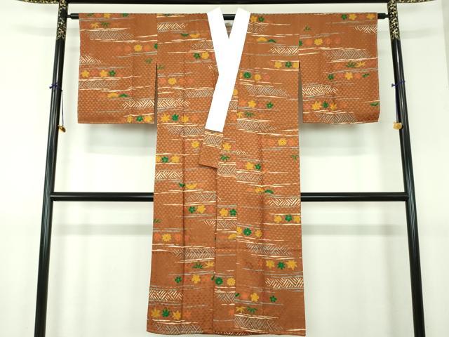 平和屋着物●上質な長襦袢　無双仕立て　松竹梅　金彩　正絹　逸品　DABI6106ps