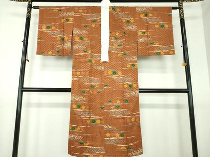 平和屋着物●上質な長襦袢　無双仕立て　松竹梅　金彩　正絹　逸品　DABI6106ps
