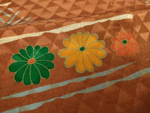 平和屋着物●上質な長襦袢　無双仕立て　松竹梅　金彩　正絹　逸品　DABI6106ps