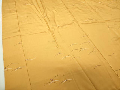 平和屋着物●上質な長襦袢　無双仕立て　萩文　正絹　逸品　未使用　DABI6109ps