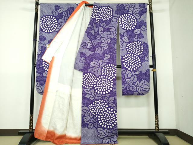 平和屋着物●豪華振袖　総絞り　大輪の花　正絹　逸品　DABI6111ps
