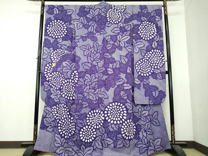 平和屋着物●豪華振袖　総絞り　大輪の花　正絹　逸品　DABI6111ps