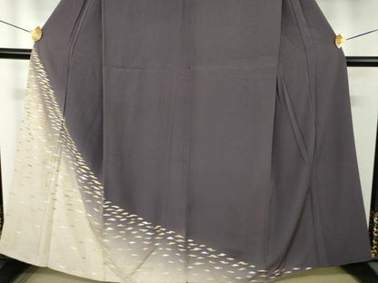 平和屋着物●訪問着　作家物　総刺繍　霞文　暈し染め　金糸　正絹　逸品　DABI6114ps