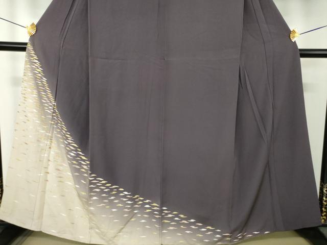 平和屋着物●訪問着　作家物　総刺繍　霞文　暈し染め　金糸　正絹　逸品　DABI6114ps