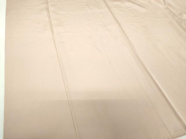 平和屋着物●上質な色無地　洗柿色　正絹　逸品　DABI6118ps