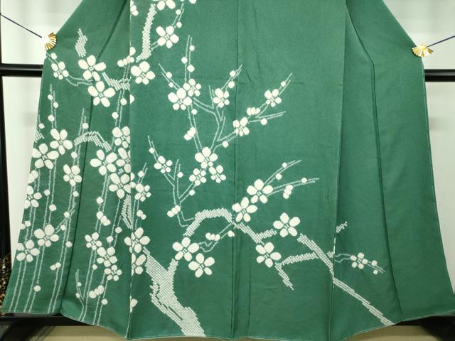 平和屋着物●訪問着　総絞り　枝梅　正絹　逸品　DABI6121ps