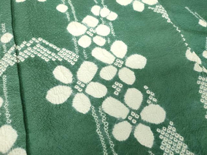 平和屋着物●訪問着　総絞り　枝梅　正絹　逸品　DABI6121ps