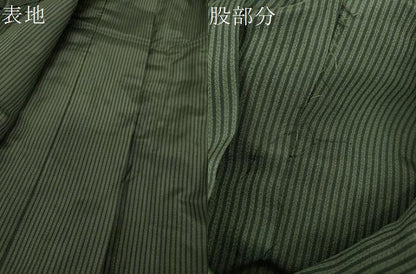 平和屋着物●男性　馬乗袴　縞　正絹　逸品　DABI6129ps