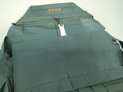 平和屋着物●男性　馬乗袴　縞　正絹　逸品　DABI6130ps
