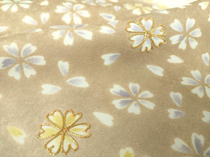 平和屋着物●訪問着　作家物　駒刺繍　舞桜　暈し染め　金糸　反端付き　正絹　逸品　DABI6203ps