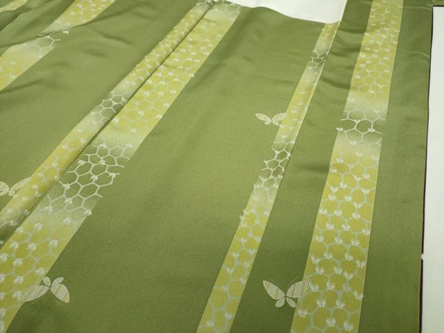 平和屋着物●上質な小紋　桜手毬　兎　金彩　正絹　逸品　DABI6205ps