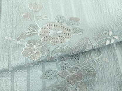 平和屋着物●中国三大刺繍　スワトウ刺繍　汕頭刺繍　総刺繍　訪問着　辻が花　伊と幸　反端付き　正絹　逸品　未使用　DABI6207ps
