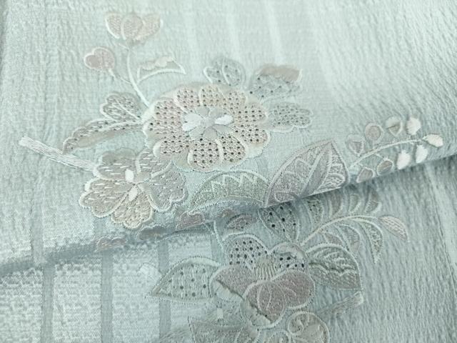 平和屋着物●中国三大刺繍　スワトウ刺繍　汕頭刺繍　総刺繍　訪問着　辻が花　伊と幸　反端付き　正絹　逸品　未使用　DABI6207ps