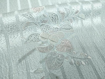 平和屋着物●中国三大刺繍　スワトウ刺繍　汕頭刺繍　総刺繍　訪問着　辻が花　伊と幸　反端付き　正絹　逸品　未使用　DABI6207ps