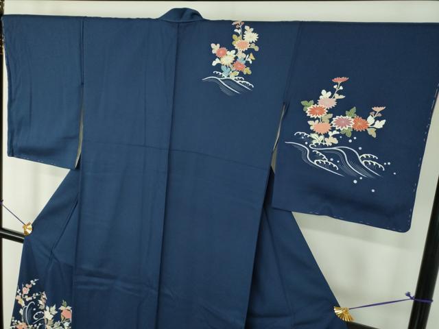 平和屋着物●訪問着　立波吉祥花文　金彩　正絹　逸品　未使用　DABI6210ps