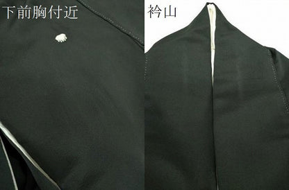 平和屋着物●京友禅の第一人者　松井青々　黒留袖　駒刺繍　御所車流水花文　暈し染め　金彩　正絹　逸品　DABI6227ps