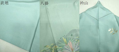 平和屋着物●訪問着　友禅　作家物　風景花文　暈し染め　正絹　逸品　DABI6235ps
