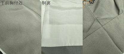平和屋着物●中国三大刺繍　スワトウ相良刺繍　汕頭相良刺繍　総刺繍　訪問着　雪輪花文　鬼しぼ縮緬　金糸　正絹　逸品　DABI6236ps