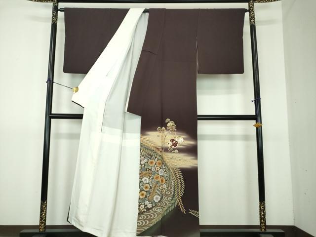 平和屋着物●豪華色留袖　絞り　松竹梅　辻が花　暈し染め　金彩　正絹　逸品　DABI6241ps