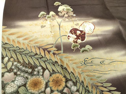 平和屋着物●豪華色留袖　絞り　松竹梅　辻が花　暈し染め　金彩　正絹　逸品　DABI6241ps