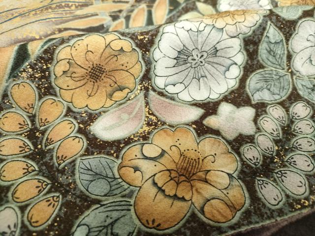平和屋着物●豪華色留袖　絞り　松竹梅　辻が花　暈し染め　金彩　正絹　逸品　DABI6241ps