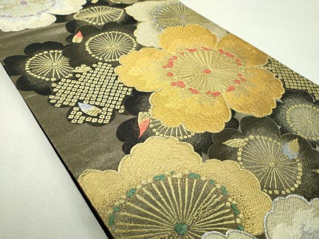 平和屋着物▼六通柄袋帯　舞桜　金銀糸　やまと誂製　正絹　逸品　DABI6301ps