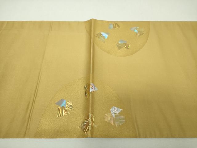 平和屋着物▼太鼓柄袋帯　立波文　金銀彩　正絹　逸品　DABI6342ps