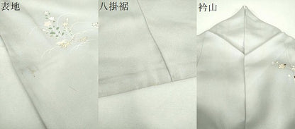 平和屋着物●創業460年・千總　訪問着　松竹梅　風景花文　金彩　正絹　逸品　DABI6378ps