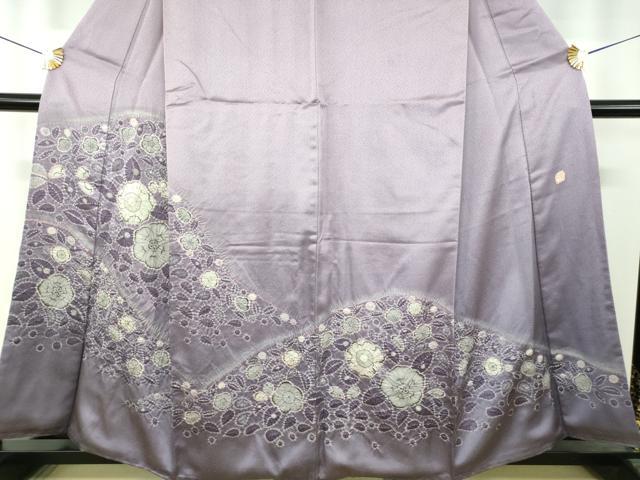 平和屋着物●訪問着　作家物　絞り　久々里辻が花　金彩　正絹　逸品　DABI6383ps