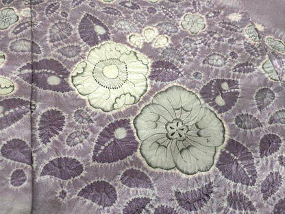平和屋着物●訪問着　作家物　絞り　久々里辻が花　金彩　正絹　逸品　DABI6383ps