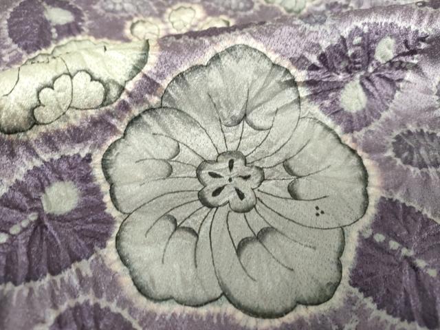 平和屋着物●訪問着　作家物　絞り　久々里辻が花　金彩　正絹　逸品　DABI6383ps