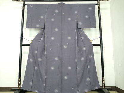 平和屋着物●上質な小紋　成り物　唐辛子　蛍暈し　正絹　逸品　DABI6389ps