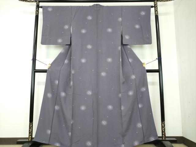 平和屋着物●上質な小紋　成り物　唐辛子　蛍暈し　正絹　逸品　DABI6389ps