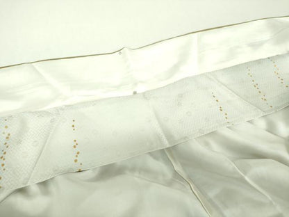 平和屋着物●訪問着　駒刺繍　秋草文　暈し染め　金銀彩　三越扱い　正絹　逸品　DABI6395ps