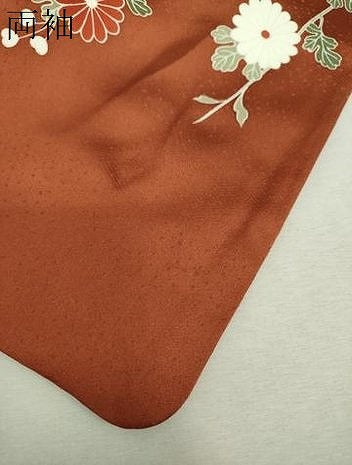 平和屋着物●訪問着　作家物　駒刺繍　地紙花文　暈し染め　金彩　正絹　逸品　DABI6399ps