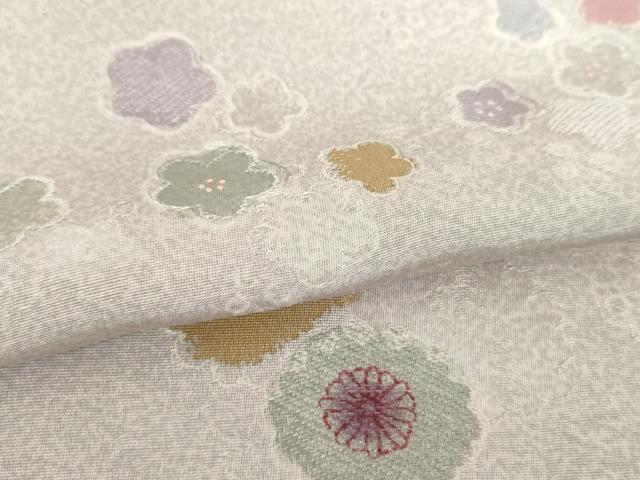 平和屋着物●上質な小紋　地紋起こし　吉祥花文　暈し染め　三越扱い　正絹　逸品　DABI6402ps