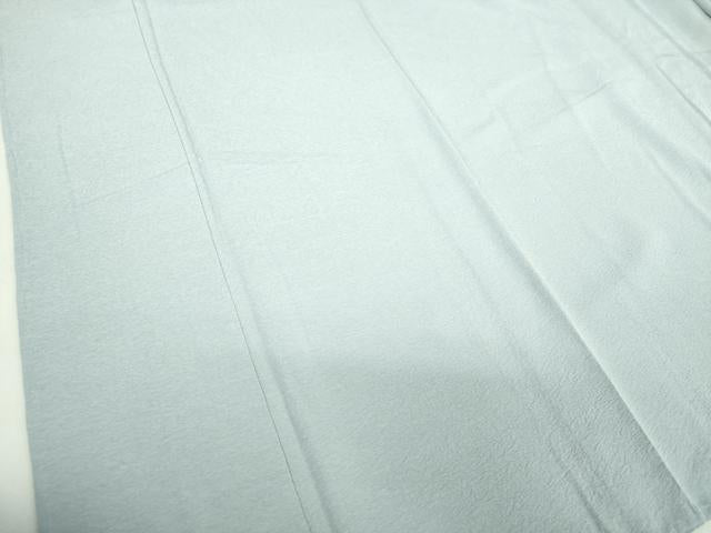 平和屋着物●上質な色無地　霞地紋　薄雲鼠色　ロング丈　正絹　逸品　未使用　DABI6408ps