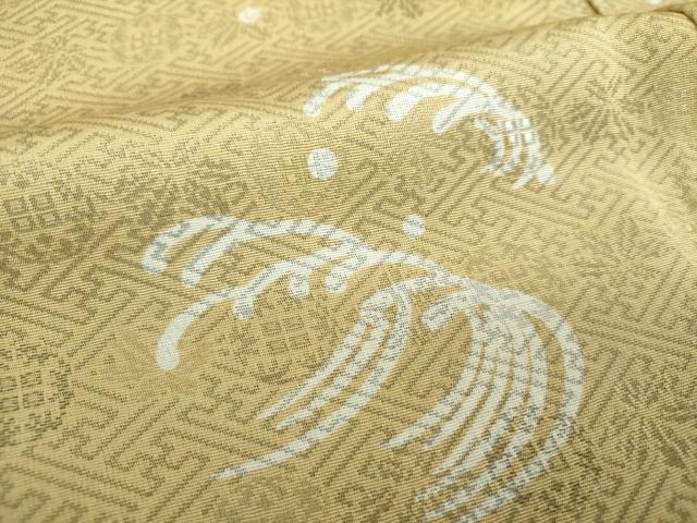 平和屋着物●上質な小紋　立波文　紗綾形地紋　きぬたや謹製　正絹　逸品　DABI6412ps