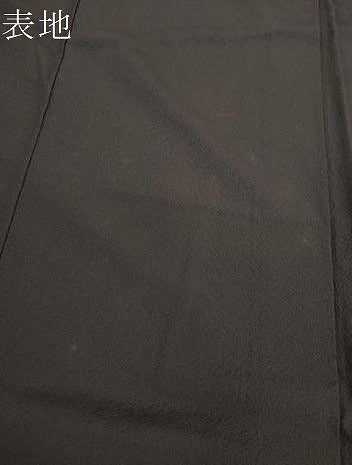 平和屋着物●世界的人形師 辻村寿三郎 ジュサブロー 色無地 ワンポイント 刺繍 兎 赤墨色 鬼しぼ縮緬 金糸 銀座世きね扱い 逸品 DABI6419