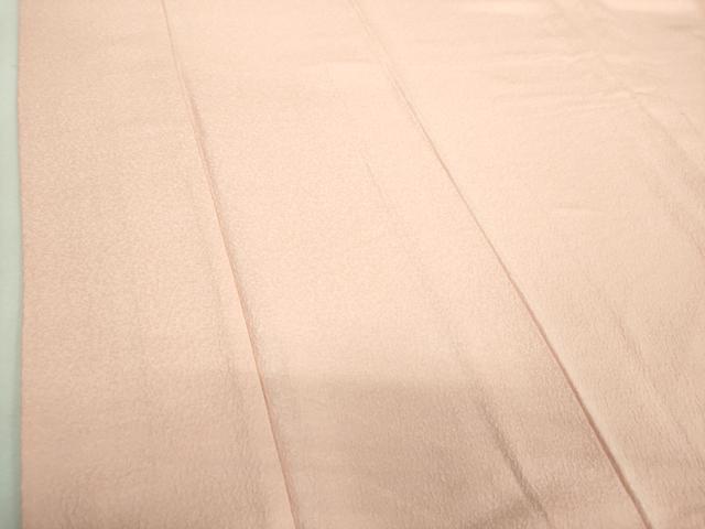 平和屋着物●上質な色無地　紋意匠　洗柿色　正絹　逸品　DABI6420ps