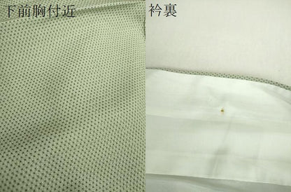 平和屋着物●本塩沢　蚊絣　正絹　逸品　DABI6421ps