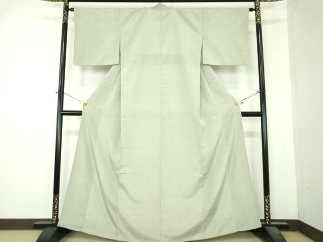 平和屋着物●本塩沢　蚊絣　正絹　逸品　DABI6421ps