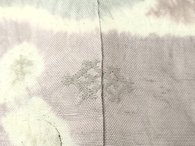 平和屋着物●訪問着　紬地　刺繍　絞り　辻が花　正絹　逸品　DABI6423ps