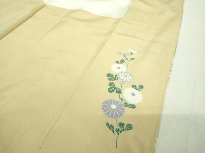 平和屋着物●訪問着　枝花文　暈し染め　金彩　健勝苑扱い　正絹　逸品　DABI6425ps