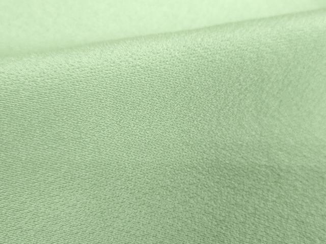 平和屋着物●上質な色無地　山葵色　正絹　逸品　DABI6432ps