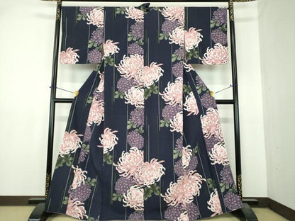 平和屋着物●小紋　乱菊　洗える着物　DABI6437ps